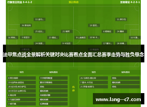 法甲焦点战全景解析关键对决比赛看点全面汇总赛季走势与胜负悬念